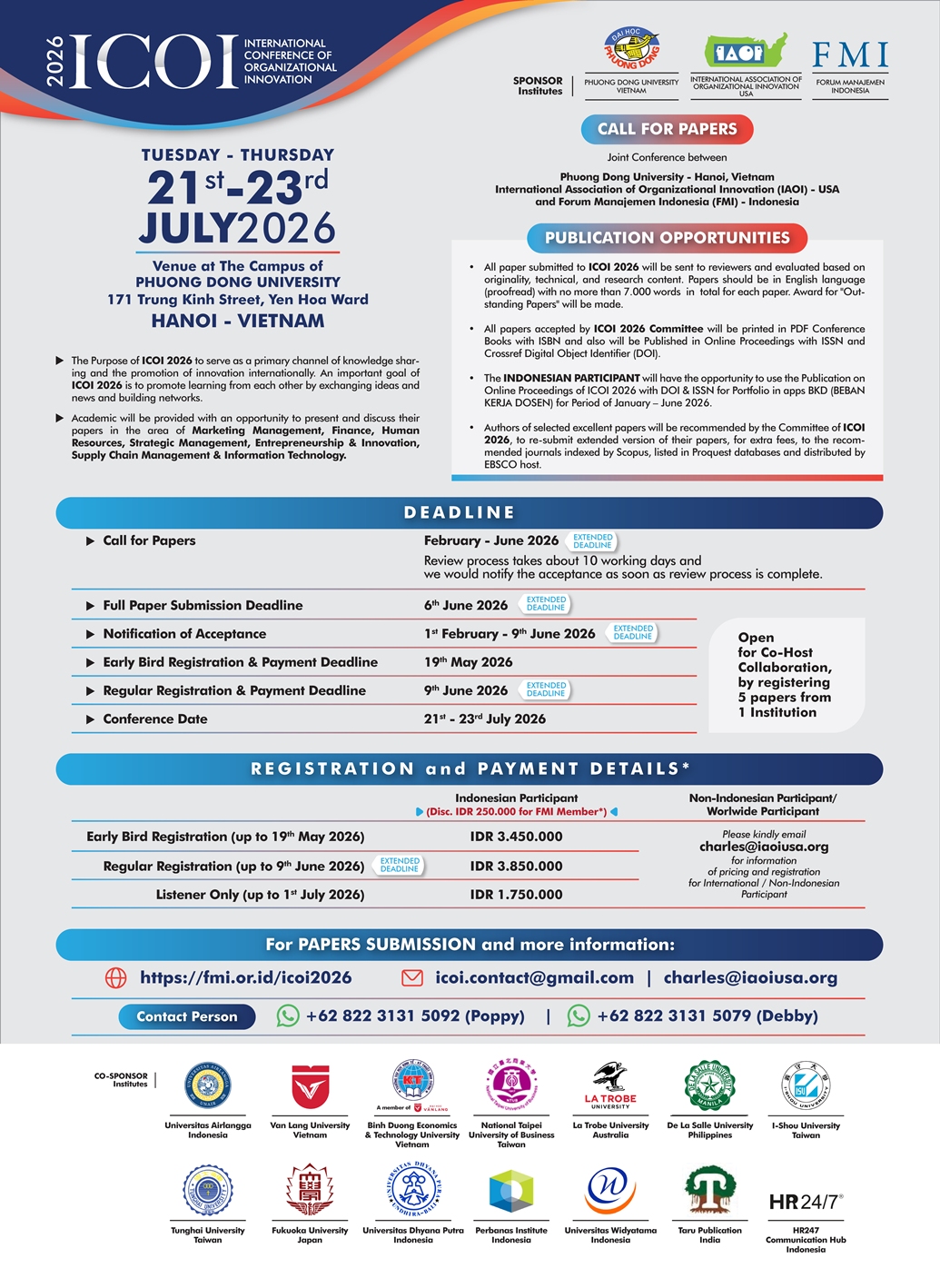 					View No. 3 (2026): Proceedings of International Conference FMI ICOI 2026
				